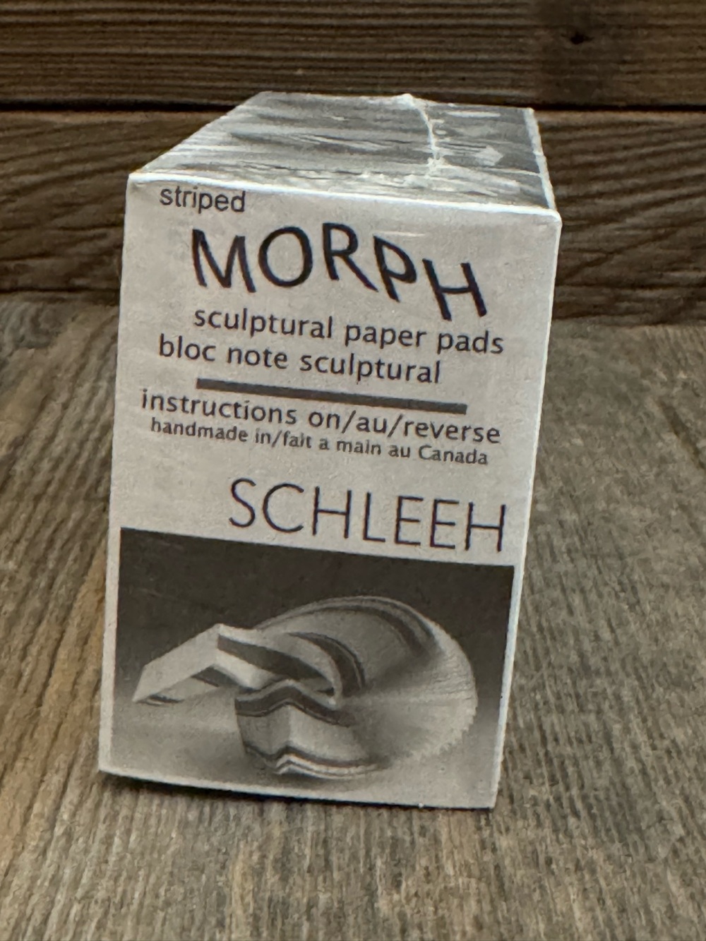 MORPH Striped Sculptural Paper Pad by SCHLEEH - White